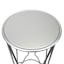 Providence Silver Metal Plant Stand, Large