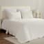 Providence 5-Piece White Ribbed Velvet Comforter Set, Full/Queen