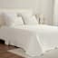 Providence 5-Piece White Ribbed Velvet Comforter Set, King