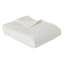 Providence 5-Piece White Ribbed Velvet Comforter Set, King