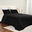 Crosby St. 3-Piece Black Boucle Quilt Set, Full/Queen