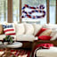 Red, White & Blue Tinsel Garland, 12'
