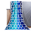 Hexagon Blue to Green Ombre Jacquard Velour Beach Towel, 34x64