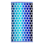 Hexagon Blue to Green Ombre Jacquard Velour Beach Towel, 34x64