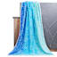 Spiral Blue to Green Ombre Jacquard Velour Beach Towel, 34x64