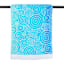 Spiral Blue to Green Ombre Jacquard Velour Beach Towel, 34x64