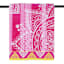 Pink Medallion Jacquard Velour Beach Towel, 34x64