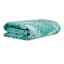 Green Palm Leaves Jacquard Velour Beach Towel, 40x72