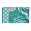 Green Palm Leaves Jacquard Velour Beach Towel, 40x72