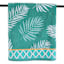 Green Palm Leaves Jacquard Velour Beach Towel, 40x72