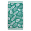 Green Palm Leaves Jacquard Velour Beach Towel, 40x72