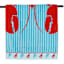 Lobster Jacquard Velour Beach Towel, 40x72