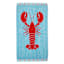 Lobster Jacquard Velour Beach Towel, 40x72