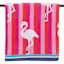 Pink Flamingo Jacquard Velour Beach Towel, 40x72
