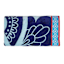 Blue Medallion Jacquard Velour Beach Towel, 40x72