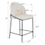 Aria Counter Stool, Cream