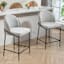 Aria Counter Stool, Light Grey