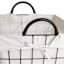 Tapered Metal Wire Laundry Hamper with Removable Liner, Brown
