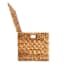 Water Hyacinth Storage Trunk with Flat Lid, Medium