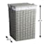 Floor Standing Laundry Hamper with Printed Marble Liner, Extra Large