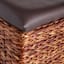 Jute Natural Brown Storage Trunk, Large