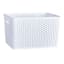 White Y-Weave Storage Basket, Large