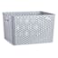 Dark Grey Y-Weave Storage Basket, Large