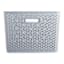 Dark Grey Y-Weave Storage Basket, Large