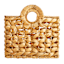 Providence Melia Flower Weave Storage Basket with Handles, Medium