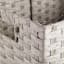 Light Grey Paper Rope Rectangle Storage Basket, Large