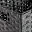 Black Paper Rope Rectangle Storage Basket, Large
