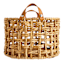 Honeybloom Round Weave Water Hyacinth Storage Basket, Small