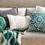 Found & Fable Ikat Ogee Micro Plush Throw Blanket, 50x60