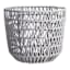 Round Poly Rope Basket Grey L