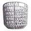 Round Poly Rope Basket Grey L