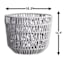 Round Poly Rope Basket Grey M