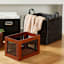 Wood & Metal Rectangle Storage Basket, Small