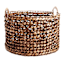 Providence Melia Dark Brown Round Flower Storage Basket, Large
