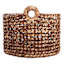 Providence Melia Dark Brown Round Flower Storage Basket, Large