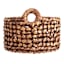 Providence Melia Dark Brown Flower Storage Basket, Small