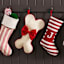 Red Dog Bone Stocking, 18"