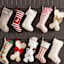 Red Dog Bone Stocking, 18"