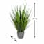 Green Grass Bundle with Grey Planter, 31"