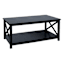 Alexander Wooden Coffee Table, Black
