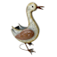 Metal Duck Outdoor Planter, 14"