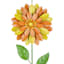 Oh Joy! Yellow Metal Flower Yard Stake, 21"