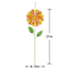 Oh Joy! Yellow Metal Flower Yard Stake, 21"