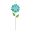 Oh Joy! Blue Metal Flower Yard Stake, 21"