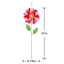 Oh Joy! Red Metal Flower Yard Stake, 21"