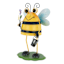 Metal Bee Outdoor Garden Statue, 10"